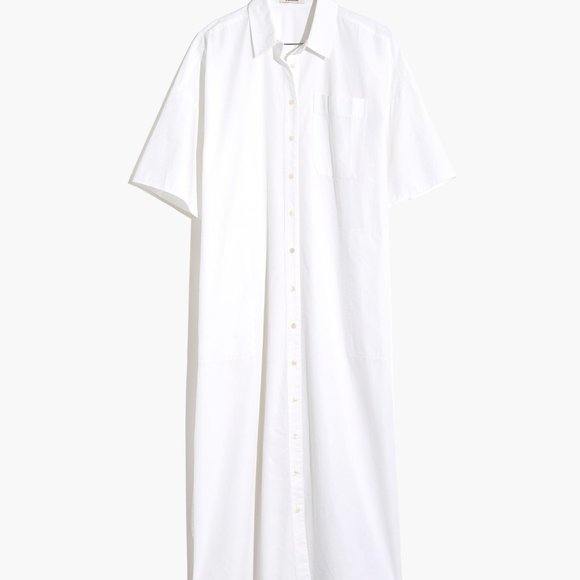 NWOT Madewell Oversized Midi Shirtdress - Picture 3 of 11